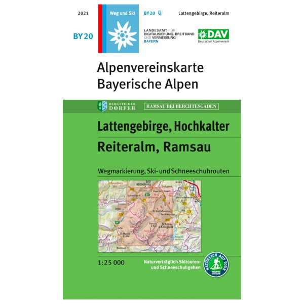 Image of Panico - Lattengebirge - Wanderkarte BY 20