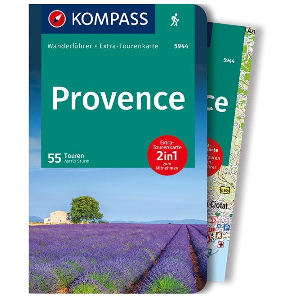 Image of Kompass - Provence, zwischen Ardéche und Verdonschlucht - Wanderführer 1. Auflage - Neuausgabe bei Bergfreunde.ch - der Outdoor Shop