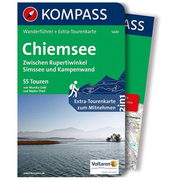Image of Kompass - Chiemsee, Zwischen Rupertiwinkel - Wanderführer Flexibler Einband Mit Umschlagklappen bei Bergfreunde.ch - der Outdoor Shop