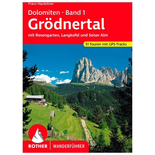 Image of Bergverlag Rother - Dolomiten 1 - Grödnertal - Wanderführer 14. aktualisierte Auflage 2023