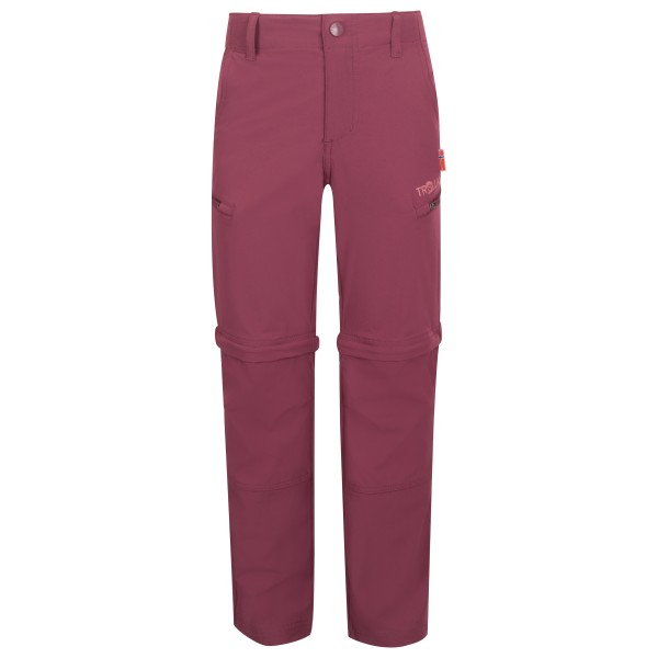 Trollkids Kid’s Kjerag Zip Off Pants Trekkingbroek Deep Ruby