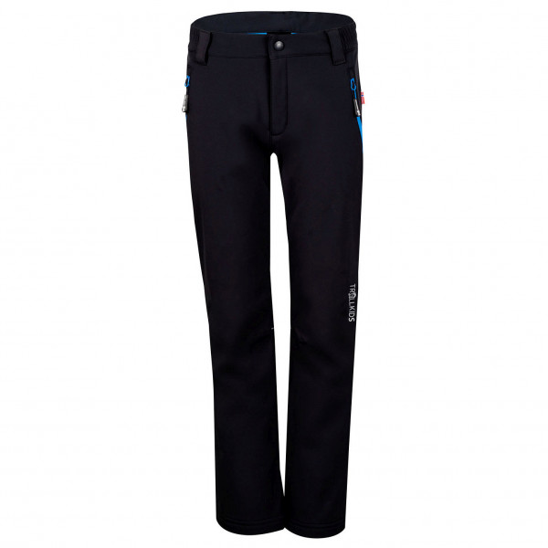 Image of Trollkids - Kid"s Fjell Softshell Pant - Softshellhose Gr 110 schwarz'
