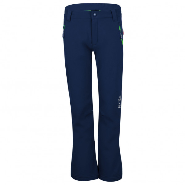 Image of Trollkids - Kid"s Hemsedal Softshell Pant - Softshellhose Gr 104 blau'