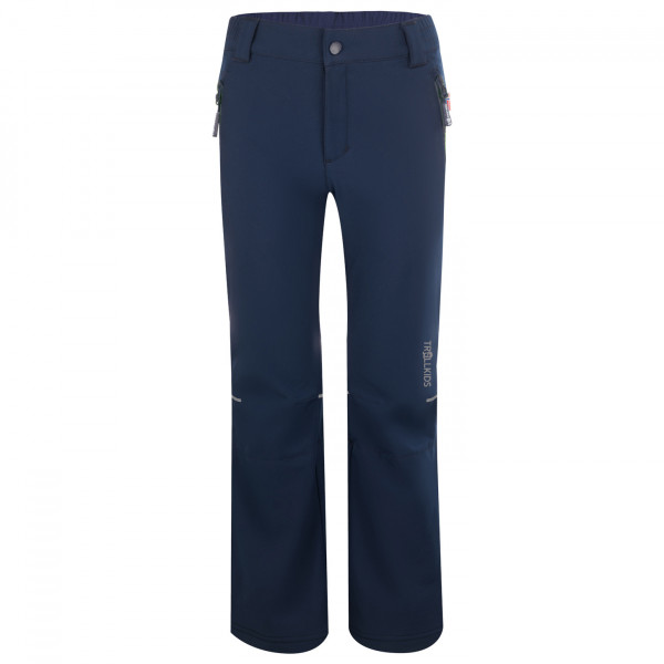 Image of Trollkids - Kid"s Hemsedal Softshell Pant - Softshellhose Gr 128 blau'