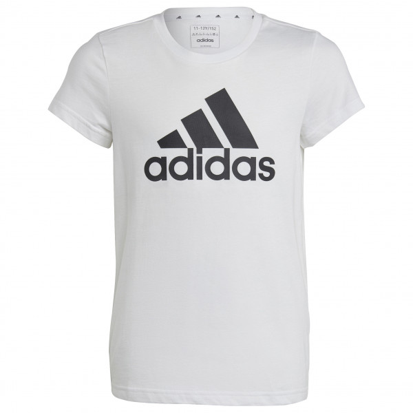 Image of adidas - Girl"s Essentials Batch Logo Tee - T-Shirt Gr 164 grau/weiß'