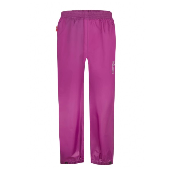 Regenhose Trollkids Trolltunga Pants Kinder (Gr 104 |lila/rosa |wasserdicht)