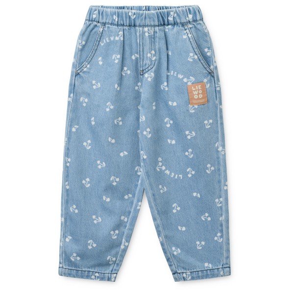 LIEWOOD – Kid’s Borris Printed Light – Jeans maat 98, Blauw