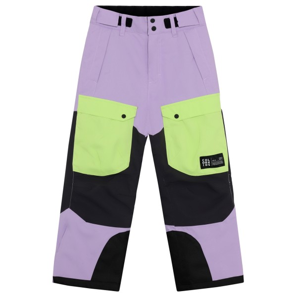 Color Kids Junior Ski Pants Colorblock 742769 Skibroek Purper