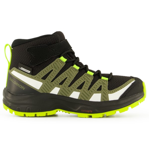 Image of Salomon - Kid"s XA Pro V8 Mid CSWP - Wanderschuhe Gr 26;27;28;29;30;32;33;34;35;36;37;40 oliv/schwarz;schwarz'