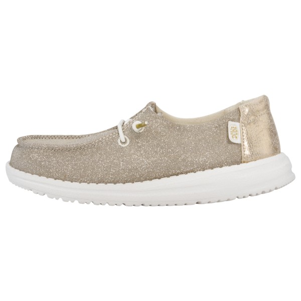Image of HeyDude - Kid"s Wendy Metallic Sparkle - Sneaker Gr 32;33/34;35;36;37 beige;grau'