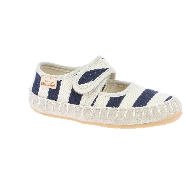 Image of Living Kitzbühel - Kid"s Spangenballerina mit Häkelnaht - Hüttenschuhe Gr 28;30;31;32;35 beige'