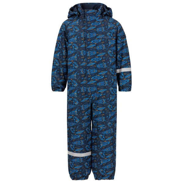 Image of ZIG ZAG - Kid"s Tower Printed Coverall W-Pro 10000 - Overall Gr 104-110 - 4 Years blau'