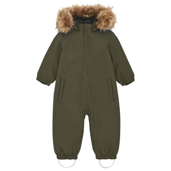 Image of Color Kids - Baby"s Coverall with fake Fur - Overall Gr 104 oliv'