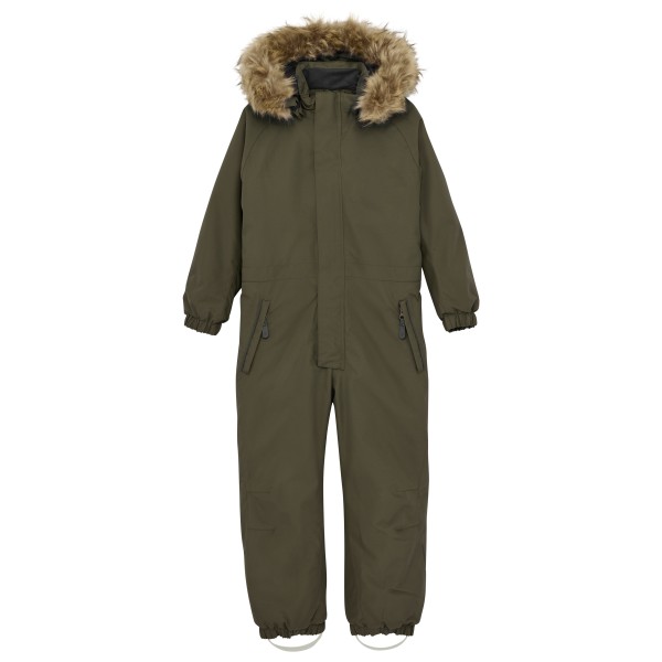 Image of Color Kids - Kid"s Coverall with fake Fur - Overall Gr 104;110;116;122;128;134;140;92;98 blau;braun'