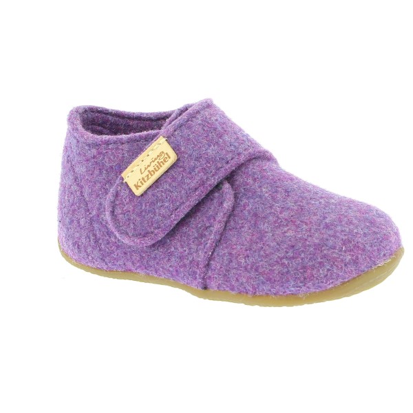 Image of Living Kitzbühel - Baby"s Klettschuh Filz Unifarben - Hüttenschuhe Gr 20;21;22;23;24;25;26;28;29;30 blau;lila'