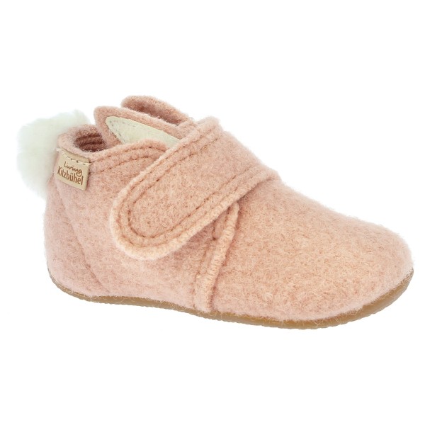 Image of Living Kitzbühel - Baby"s Klettschuh Hase mit Ohren - Hüttenschuhe Gr 20 beige'