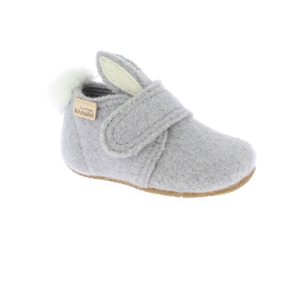 Image of Living Kitzbühel - Baby"s Klettschuh Hase mit Ohren - Hüttenschuhe Gr 20;21;22;23;24;25;26;27;28;29;30 beige;grau'