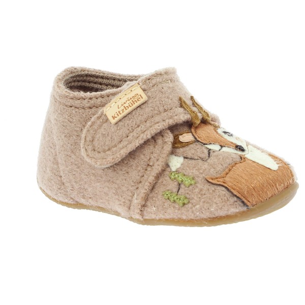 Image of Living Kitzbühel - Baby"s Klettschuh Rehkitz - Hüttenschuhe Gr 18 beige'