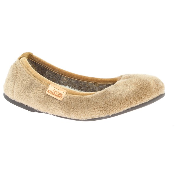 Image of Living Kitzbühel - Kid"s Ballerina Samt Unifaben - Hüttenschuhe Gr 34 beige'