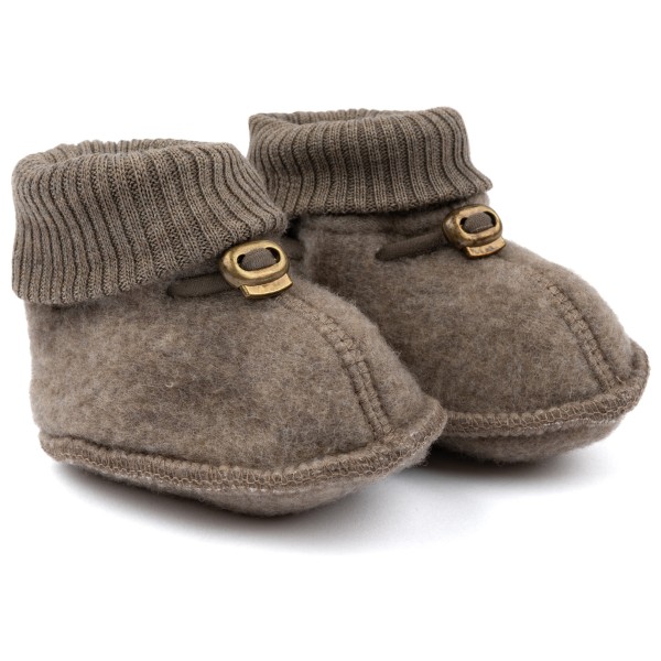 Image of Mikk-Line - Kid"s Wool Footies - Hüttenschuhe Gr 50/56 braun'