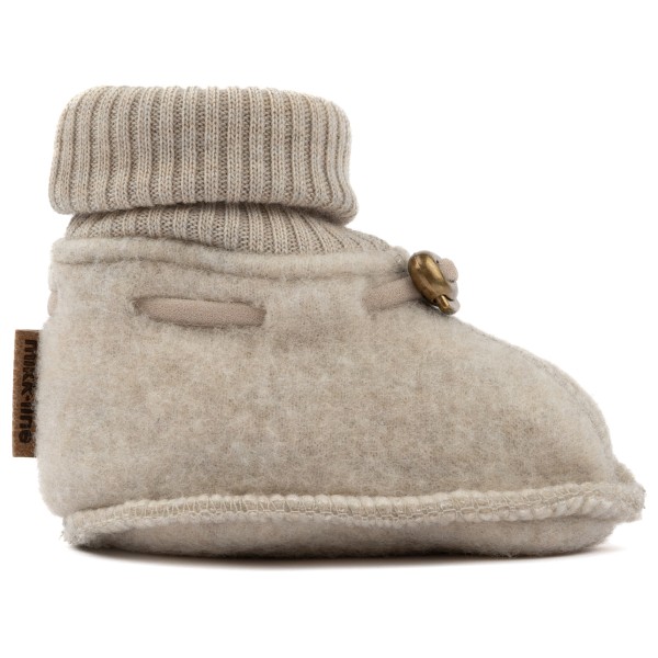 Mikk-Line Kid’s Wool Footies Pantoffels Beige