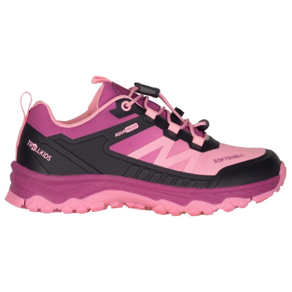 Trollkids Sirdal Hiker Low Multisportschuhe Kinder Wandern (Gr 28 |rosa |wasserdicht)