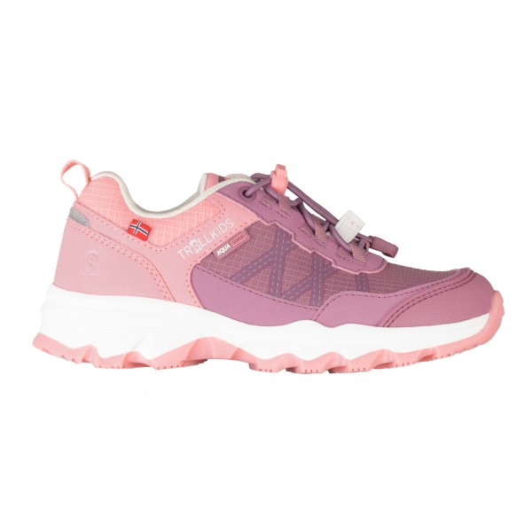 Trollkids Trolltunga Hiker Low XT Multisportschuhe Kinder (Größe 33 |rosa |wasserdicht)