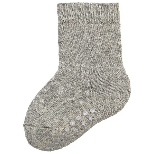 Sterntaler Kid’s ABS Woll-Socken Uni Pantoffels Grijs