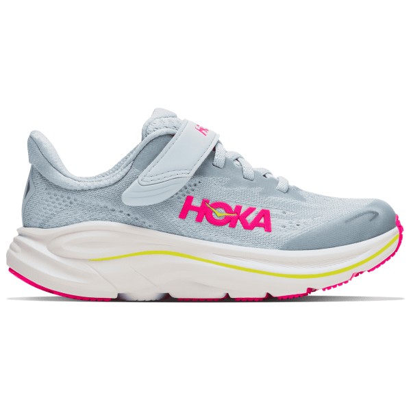 HOKA Kid’s Clifton 10 Little Hardloopschoenen Overcast / Neon Dragonfruit
