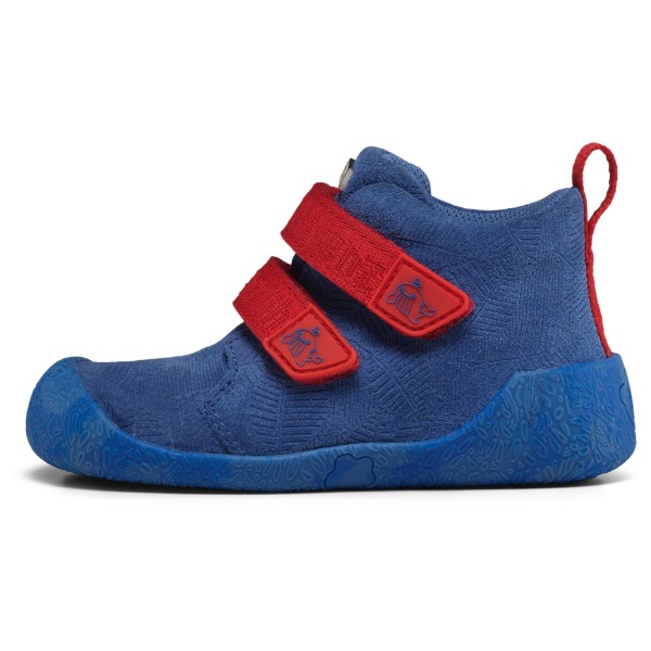 Affenzahn Kid’s Lauflerner Übergangsschuh Leder Talky Barefootschoenen Blauw