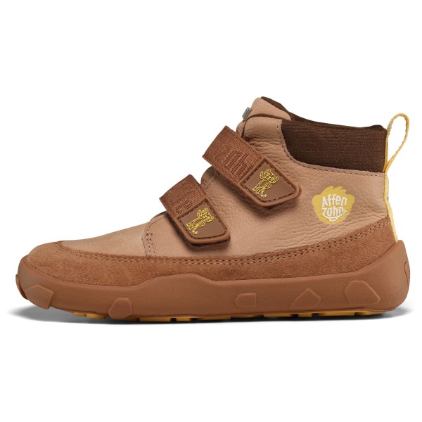 Affenzahn Kid’s Übergangsschuh Leder Friendy Barefootschoenen Bruin