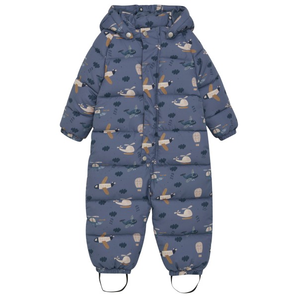 Minymo - Kid's Quilted Suit AOP - Overall Gr 86 blau