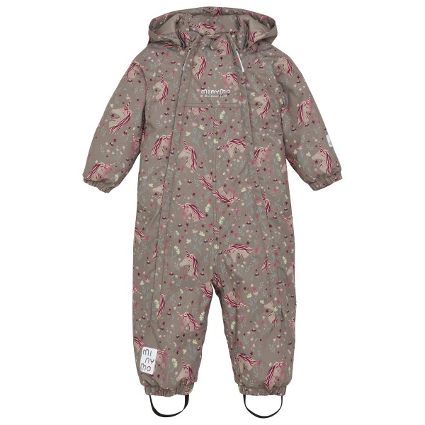 Minymo - Kid's Snow Suit AOP - Overall Gr 104 braun