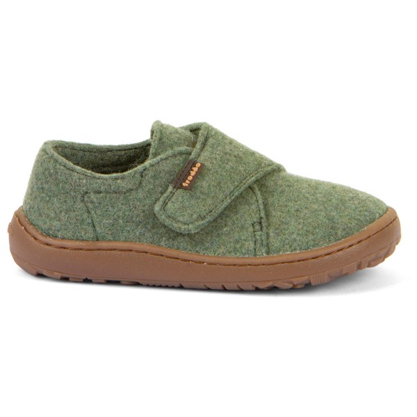Froddo Kid’s Barefoot Wooly Slippers Pantoffels Olijfgroen