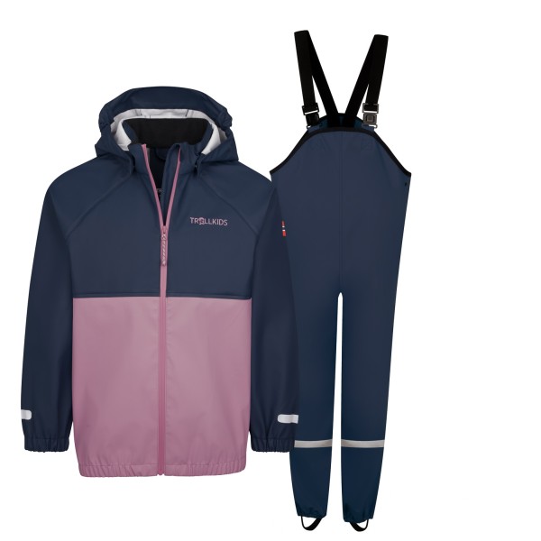 Trollkids Odda Rain Set XT Overall Kinder (Größe 122 |blau |wasserdicht)