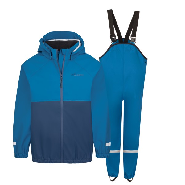 Trollkids Odda Rain Set XT Overall Kinder Wandern (Gr 110 |blau |wasserdicht)