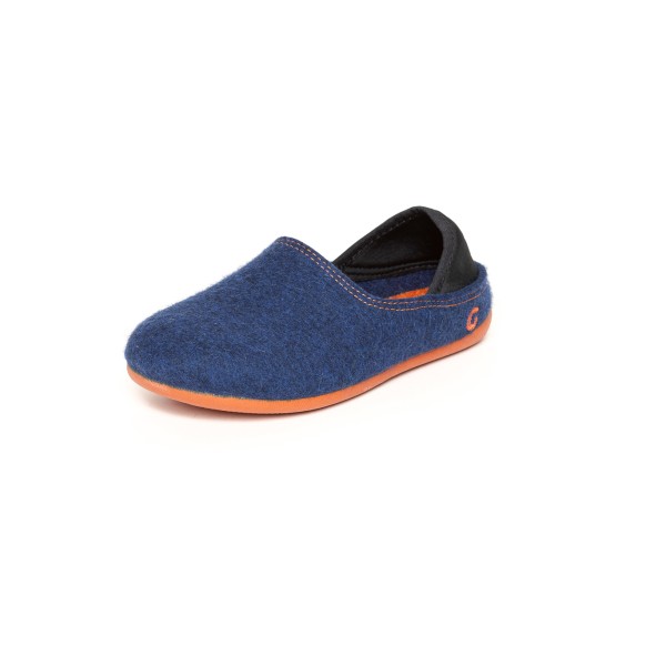 Haus- & Hüttenschuhe Gottstein Wool Slip-On Kinder (Gr 30 |blau/orange)