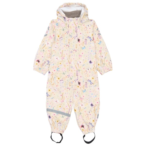 Mikk-Line PU Rain Suit AOP Overall Kinder (Gr 110 |weiß |wasserdicht)