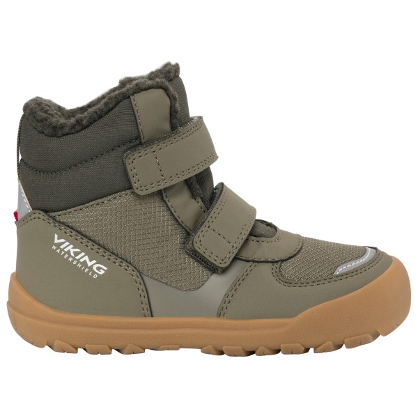 Viking Kid’s Rowan Barefoot Warm WP 2V Winterschoenen Olijfgroen