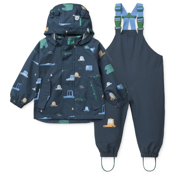 LIEWOOD – Kid’s Manu Rainwear Set – Regenset maat 86, Blauw
