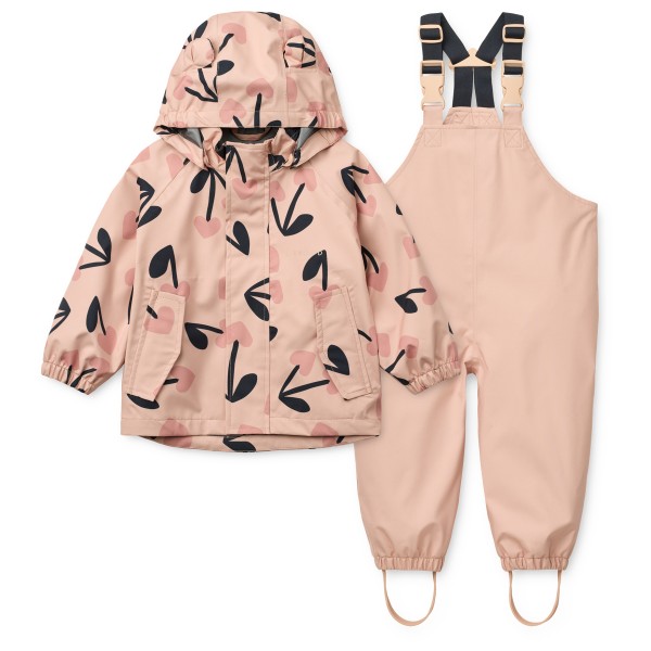 LIEWOOD – Kid’s Manu Rainwear Set – Regenset maat 86, Roze