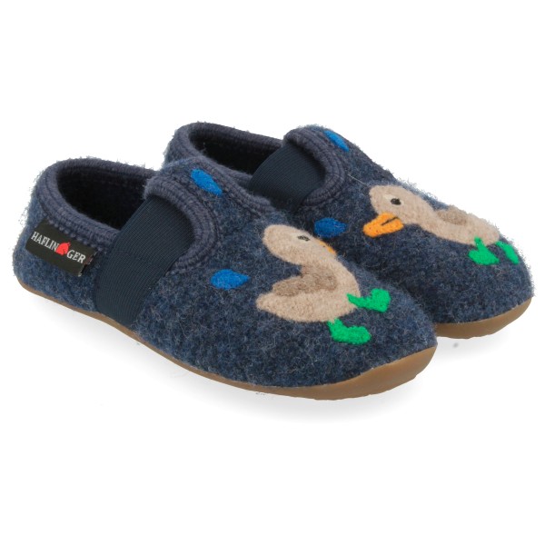 Haflinger Kid’s Everest Quak Quak Pantoffels Blauw