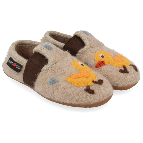 Haflinger Kid’s Everest Quak Quak Pantoffels Beige