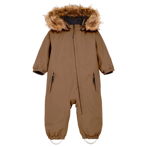 Color Kids Baby’s Coverall with Fake Fur Overall Bruin