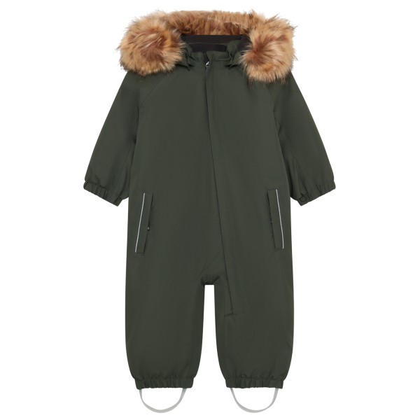 Color Kids Baby’s Coverall with Fake Fur Overall Grijs