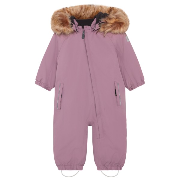 Color Kids Baby’s Coverall with Fake Fur Overall Roze