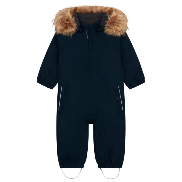 Color Kids Baby’s Coverall with Fake Fur Overall Blauw