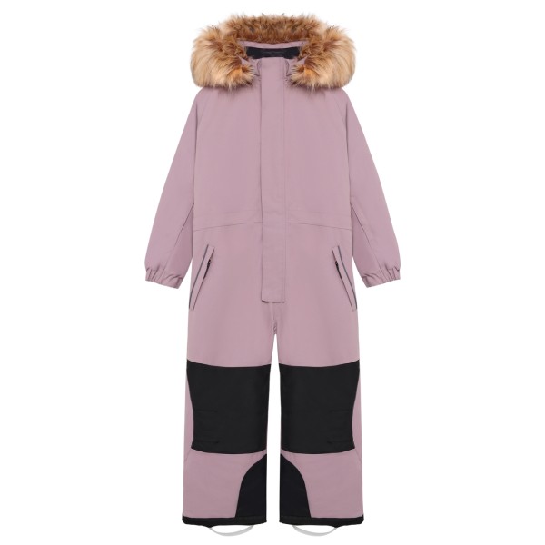 Color Kids Kid’s Coverall with Contrast & Fur Overall Roze