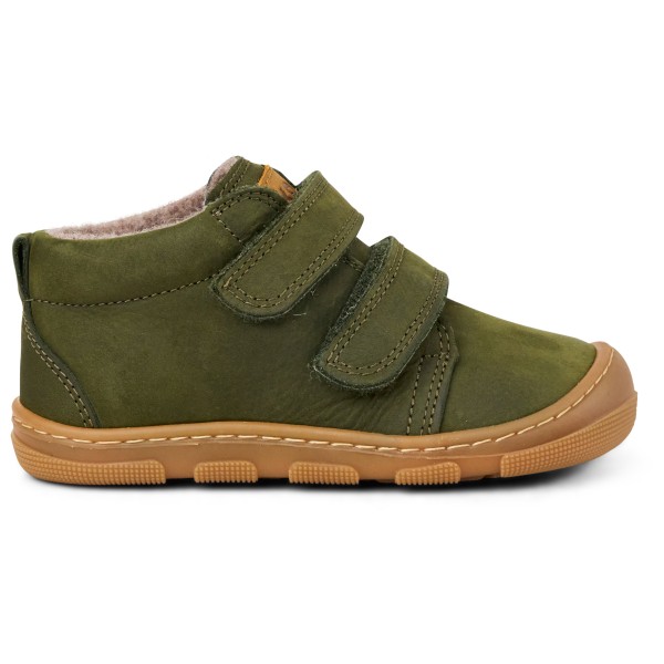 Koel Kid’s Kari Wool Barefootschoenen Olijfgroen