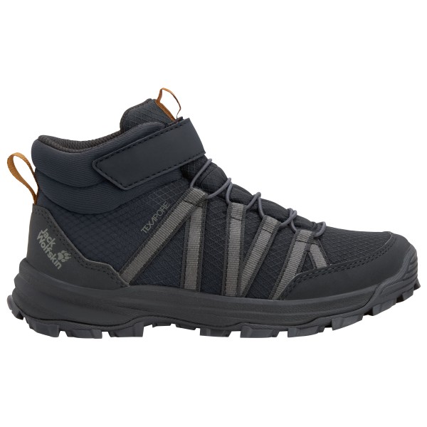 Jack Wolfskin Kid’s Wild Hike Texapore Mid VC Wandelschoenen Zwart